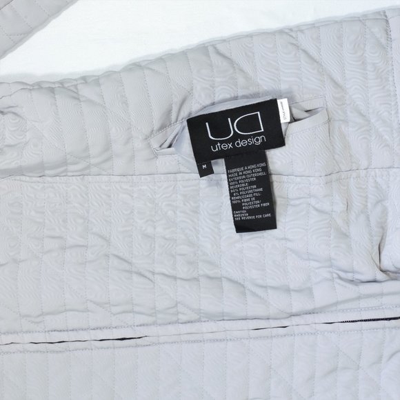 UD Reversible Womens Winter Jacket Size M Utex Design puffy quilted - Picture 4 of 12